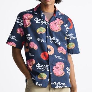 Zara Mens Small Camp Shirt